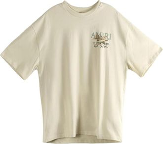 Amiri Beige Graphic Print T-Shirt