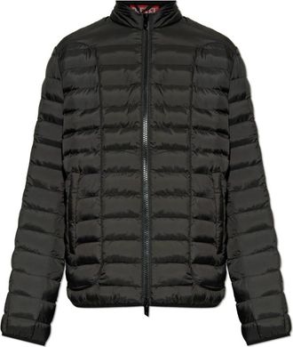 Diesel Quilted Jacket W-Pilot - Heren - Gewatteerde jassen - Zwart - 2XL - Polyester - Jassen