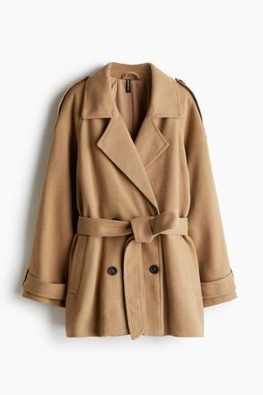 H&M Gefilzte Cabanjacke - Beige