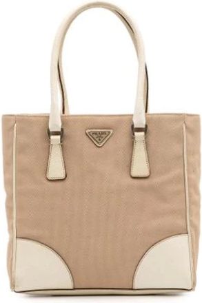 Prada Pre-owned Tote Bags, female, Brown, Size: ONE SIZE Pre-owned Vintage Tote Bag