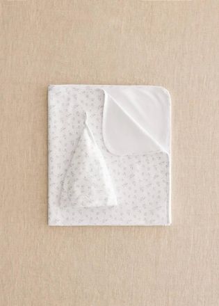 Mango Set copertina e cappellino in cotone floreale bianco - Home - Taglia unica - MANGO HOME