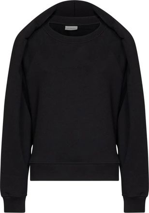 Dries Van Noten Dames, Sweatshirts & Hoodies, Zwart, Maat: XS Katoen