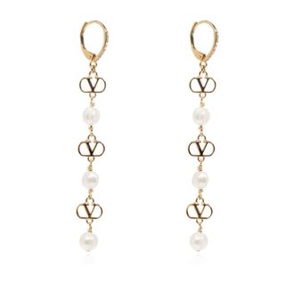 Valentino Garavani VLogo Signature Oorbellen - Dames - Oorbellen - Geel - ONE Size - Accessoires