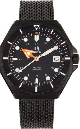 Shield Marius Quartz Black Dial Mens Watch SLDSH103-6