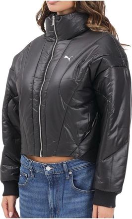 Puma Puma, Fitness, Dames, Zwart, S, Leer, Korte donsjas