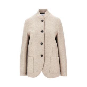 Harris Wharf London Pressed wool Nehru jacket Woman 40