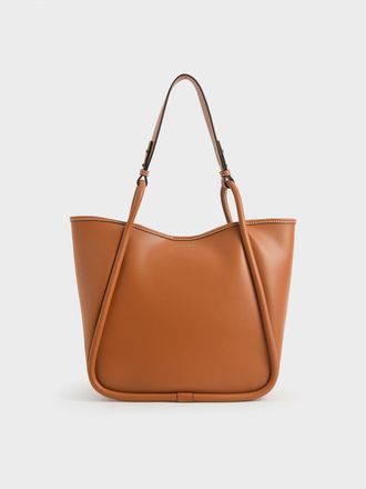 Charles & Keith Lyla Tubular Slouchy Tote Bag