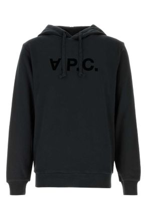 A.P.C. Black Cotton Sweatshirt