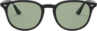 Ray-Ban 50mm Phantos Sunglasses in Black /Light Green at Nordstrom