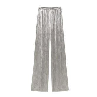 Forte_Forte My Pants Pliss&eacute; Trousers - Trousers - Mujer - Gris - S