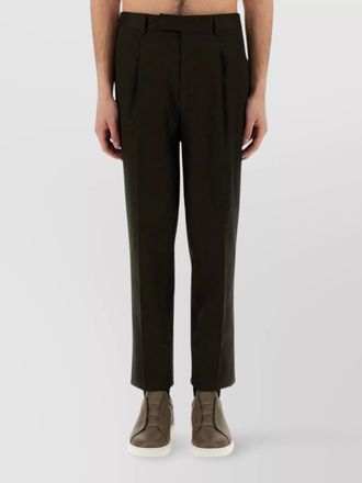 Ermenegildo Zegna trousers with pleated front and pockets