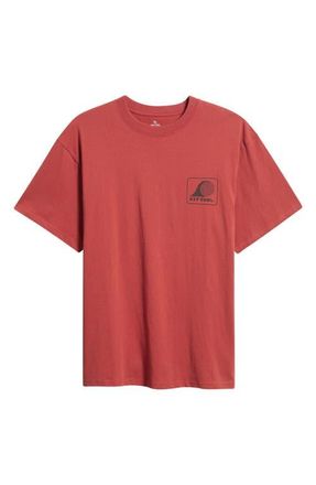 Rip Curl Rolling Wave Cotton Jersey Graphic T-Shirt in Baked Clay at Nordstrom, Size Xx-Large