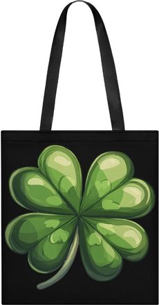 Generic St. Patricks Day Shamrock Clover Tote Bag for Women Men Shoulder Bags Purses Pouch Handbags