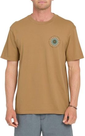 Quiksilver Sunny Day Graphic Cotton T-Shirt in Tobacco at Nordstrom, Size Xx-Large