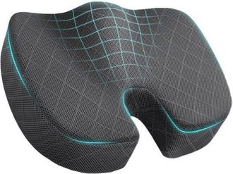 OEM Coj&iacute;n Para Silla De Oficina 5 Stars United: 100 % Espuma Viscoel&aacute;stica, Alivia El Dolor De Coxis, Ci&aacute;tica Y Lumbar. Cojines De Escritorio De Primera C