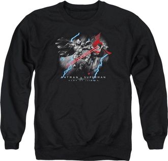 Gildan Batman V Superman Lightning V Heat Vision Adult Crewneck Sweatshirt