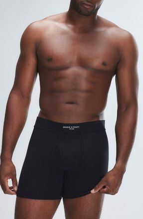 Savage x Fenty Homme Base Boxer Briefs in Black Caviar at Nordstrom, Size Xxx-Large