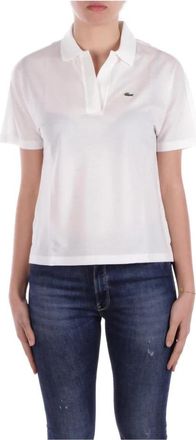 Lacoste Cr&egrave;me Polo Shirts en Polos - Dames - Polos - Wit - XS - Katoen - Tops