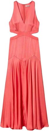 Twinset Kleedjes - Dames - Maxi kleedjes - Roze - XL - Kleedjes