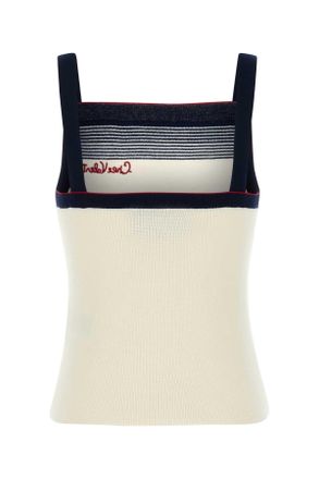 Valentino Garavani Womens Ivory Wool Top Betullanavy Maglie