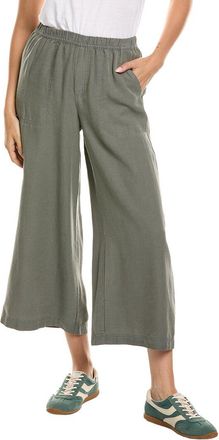 Splendid Angie Crop Linen-Blend Palazzo Pant
