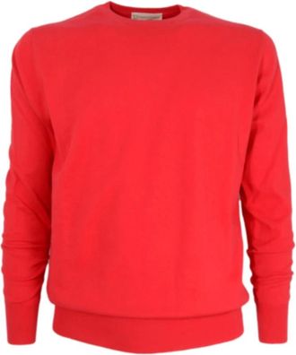 Cashmere Company Christer show 333 - Heren - Cashmere truien - Rood - XL - Katoen - Truien & Vesten