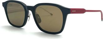 Thom Browne Rechthoekige zonnebril - Heren - Zonnebrillen - Blauw - ONE Size - Accessoires