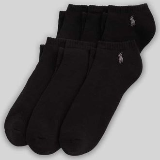 Ralph Lauren Sneaker-Socken aus Baumwoll-Mix im 6er-Pack in Black, Gr&ouml;&szlig;e 40-46