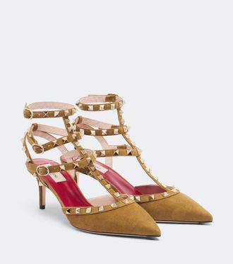 Valentino Garavani Rockstud suede pumps