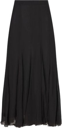 Chloé Rokken, Dames, Zwart, S, Nylon, Zwarte Zijde & Nylon Rok