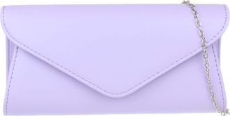 Girly HandBags Womens Plain Clutch Bag (Lilac)