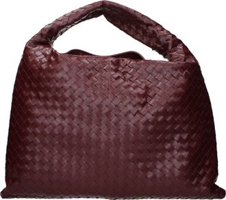 Bottega Veneta Damens Hop Umh&auml;ngetasche Rot/Barolo-Leder