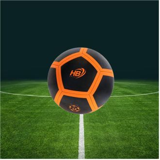 Trade Shop Trade Shop - Pallone Palla Da Calcio Calcetto Nero E Arancione 21cm Partita Allenamento 06567
