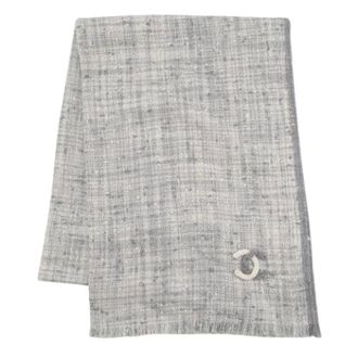 Chanel Pre-owned Vintage Stola - Dames - Pre-owned - Grijs - Maat: ONE Size Zijde