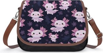 Generic Cute Axolotl Fashion Womens Crossbody Bags Novelty Handbag Shoulder Bag Purse