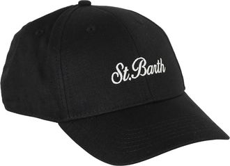 MC2 Saint Barth Accessoires, Heren, Zwart, ONE Size, Linnen, Baseballpet