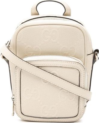 Gucci Pre-owned Gucci Mini GG Embossed Perforated Calfskin Satchel Unisex NI6NX515U7OFFXY3