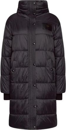 N&deg;21 Zwarte Gewatteerde Jas voor Vrouwen - Dames - Parka Jassen - Zwart - 3XL - Jassen