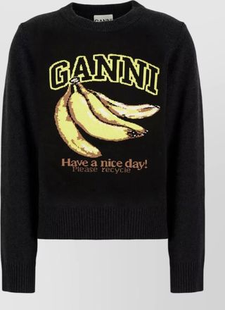 Ganni cotton sweatshirt