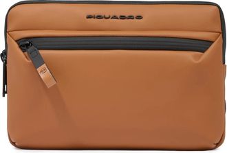 Piquadro Clutch voor i Pad mini - Heren - Schoudertassen - Bruin - ONE Size - Polyester - Tassen