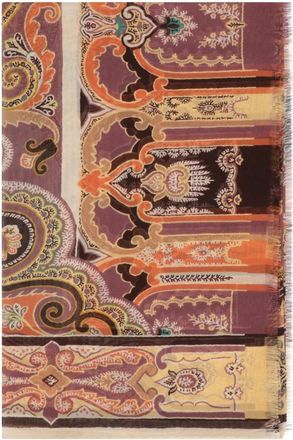 Etro Geprinte Zijden Sjaal - Dames - Zijden sjaals - Veelkleurig - ONE Size - Chiffon - Accessoires