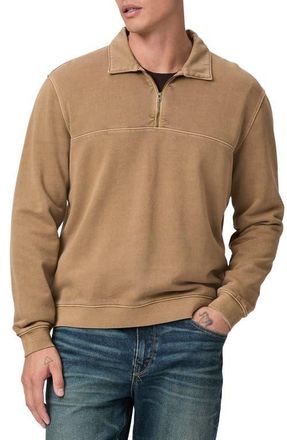 Paige Davion Quarter Zip Pullover in Vintage Dried Tobacco at Nordstrom, Size Large