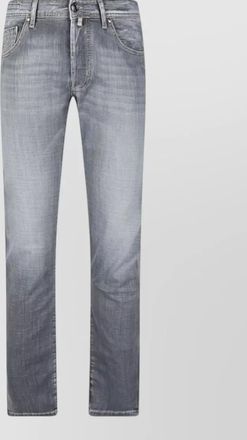 Jacob Cohen slim denim jeans belt loops five pockets