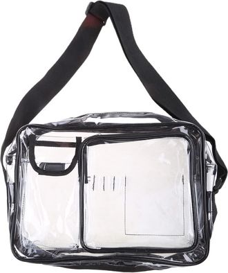 Generic 14inch Anti-Static Clear PVC Bag Cleanroom Tool Computer Working Bags for Women Men Shoulder Crossbody Pouch
