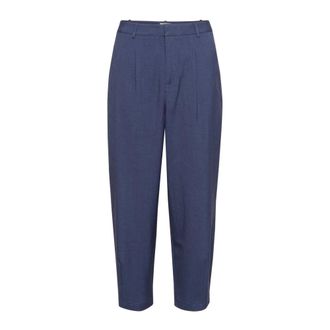 Kaffe Kamerle Broek - Dames - Vrijetijds broeken - Blauw - M - Polyester - Broeken