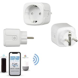 Trade Shop Trade Shop - Presa Wifi Intelligente Smart Timer Alexa Google Home Ios Android Per Domotica