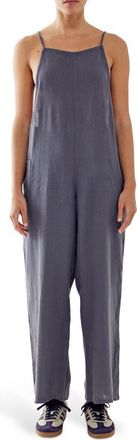 BDG Linen Blend Overalls in Charcoal at Nordstrom Rack, Size Medium
