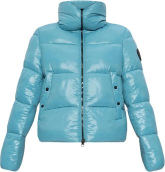 Save The Duck Mod. Piumino Isla a collo alto - Blu