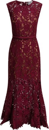 Self Portrait Vestido midi tubo de encaje Self Portrait