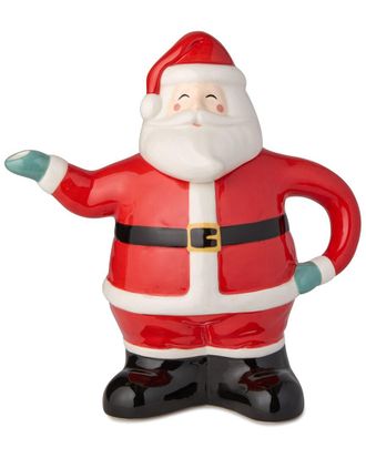 Certified International Christmas Whimsy Santa 3D Teapot